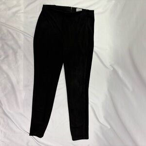 Wilfred by Aritzia Nivelle Faux Suede Pant Womens 10 Back Zip Clasp Soft Brushed